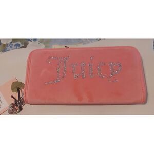 NWT~JUICY COUTURE Pink Lemonade All That Glitters Zip Wallet~
